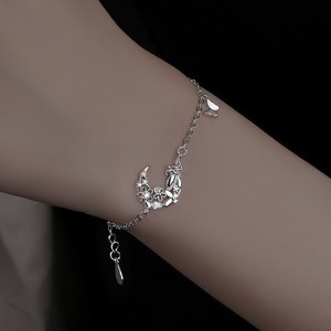 韓国　ブレスレット レディース　ブレスレット シルバー925　メッキ ブレスレット シルバー