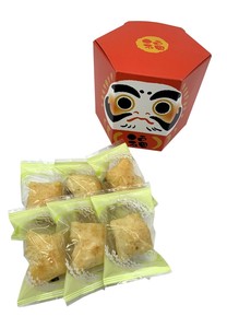 【予約販売】【法善寺あられ】※9/30受注締め※　迎春　六角だるま　ふく穂塩味　35g（個包装込み）