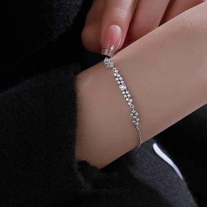 韓国　ブレスレット レディース　ブレスレット シルバー925　メッキ ブレスレット シルバー