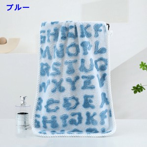 フェイスタオル  ジャカード文字 厚手 柔らか 吸水  35*75cm   PBQ198