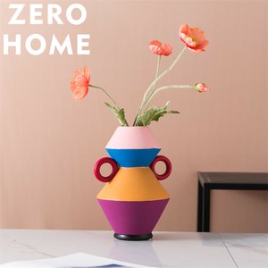 絵付け陶器のインテリア花瓶 リビング・寝室兼用