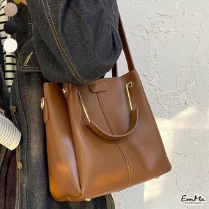 PUバケットバッグ 2way ハンドバッグ ショルダーバッグ 通勤 カジュアル 【2025AW】 ONK2056