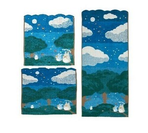 となりのトトロ ミニタオル ウォッシュタオル フェイスタオル 「月夜の晩に」 タオル スタジオジブリ