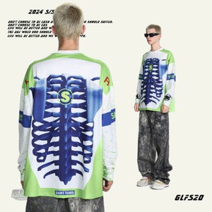 P22953 メンズ  2025秋冬新作 デザイン プリント Tシャツ ルーズフィット カジュアル ファッション