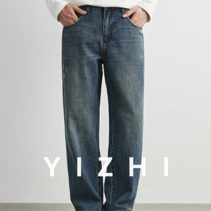 P22959 メンズ クリーンフィット デニムパンツ 2025秋季新作 ストレート シルエット ルーズフィット