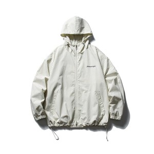 コート  アウター  フード付き   ストライプ  長袖  無地   快適  ゆったり  メンズ  037-CJ079#   WXB540