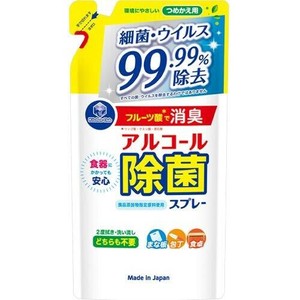キッチンクラブ　アルコール除菌スプレー　詰替用 360ml 【台所用洗剤 消臭】