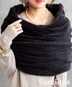 针织围脖 女士 粗毛 antiqua 秋冬 4种方法