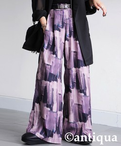 [antiqua] Cropped Pant Ladies fashion Wide Pants