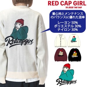 【2025AW新作】RED CAP GIRL ジャカードニット カーディガン