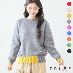 Sweater/Knitwear Bicolor Knit Pullover [2025 NEW]