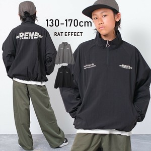 【2025秋冬】ナイロンハーフジッププルオーバー トップス 長袖 子供服 男の子 小学生 中学生