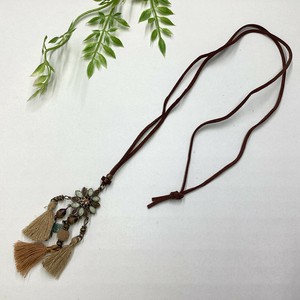 项链 Design 流苏 花朵 项链 巴洛克碎石