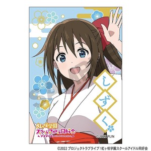 ■2025AW　先行予約■　ラブライブ！虹ヶ咲学園スクールアイドル同好会　スクエア和紙缶バッジ　桜坂しずく