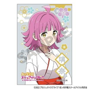 ■2025AW　先行予約■　ラブライブ！虹ヶ咲学園スクールアイドル同好会　スクエア和紙缶バッジ　天王寺璃奈