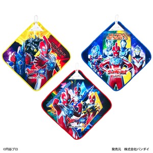 【ウルトラマン】オメガ ウルトラヒーローズ ループ付きハンドタオル 3P　3枚セット