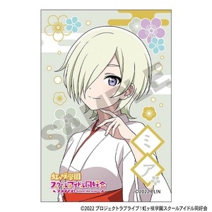 ■2025AW　先行予約■　ラブライブ！　スクエア和紙缶バッジ　ミア・テイラー