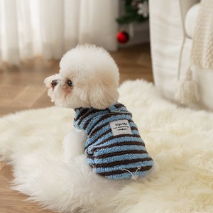 犬用服装 可爱 竖纹 2颜色