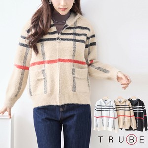 2025年新商品 夹克 Design L尺寸 粗毛 格子图案