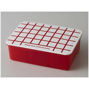 MODULE モジュール LUNCH BOX 弁当箱 L グリッド レッド 24-462577