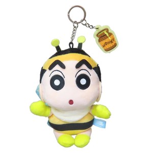 【マスコット】クレヨンしんちゃん ぬいぐるみキーリング はち なりきりアニマル