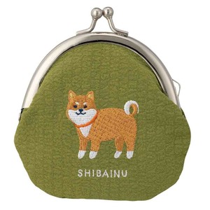 【コインパース】おみやげニッポン 刺繍ガマグチ 柴犬 いぬ