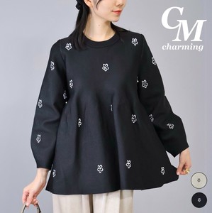 毛衣/针织衫 荷叶边 新商品 2025年 花朵 立即发货