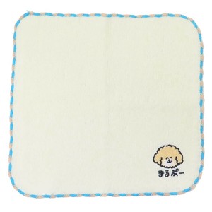 【ハンドタオル】おえかきさん ワンポイント刺繍ハンカチタオル まるぷーさん