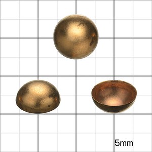 パール用オ椀皿 4mm 真鍮 10個 RAW 生地 金具 パーツ 手芸 ハンドメイド 材料