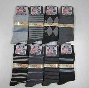 紳士綿混柄ソックス2P（こみこみ）