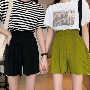 ショートパンツ  春夏 五分丈   無地 快適 レディースファッション  LX2731