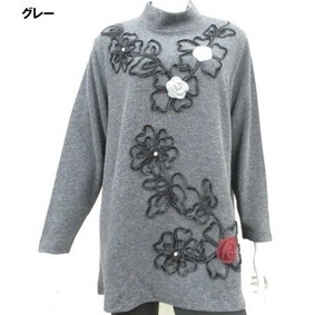 【秋冬物新商品】花コード刺繍チュニック