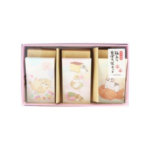 【ポチ袋】mofusand 箱入り豆ぽち袋セット 和菓子