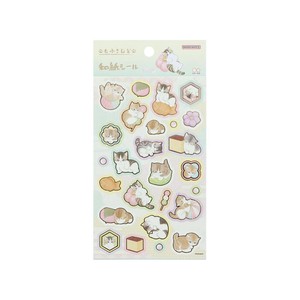 【シール】mofusand 和紙シール 和菓子