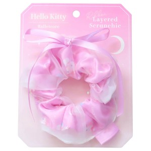 【ヘアアクセサリー】ハローキティ リボンレイヤードシュシュ バレエコア