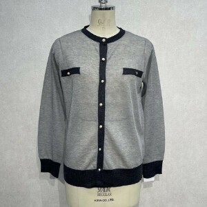 Bolero Jacket Crew Neck Bicolor