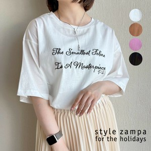 【2025AW新作】シルケット風天竺刺しゅうTシャツ