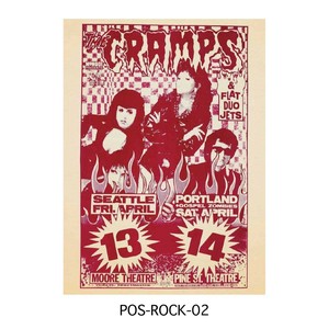 ■2025AW　新作■　ロックバンド ポスター　Lサイズ　POS-ROCK-02