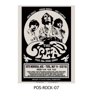 ■2025AW　新作■　ロックバンド ポスター　Lサイズ　POS-ROCK-07