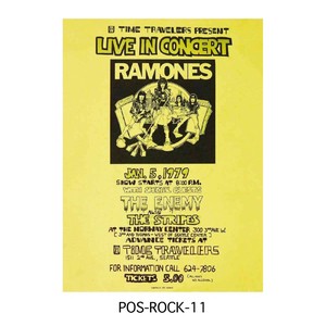 ■2025AW　新作■　ロックバンド ポスター　Lサイズ　POS-ROCK-11