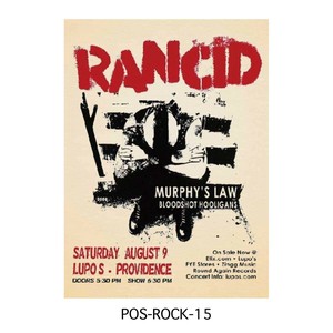 ■2025AW　新作■　ロックバンド ポスター　Lサイズ　POS-ROCK-15