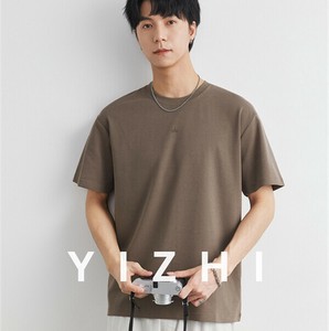 P22525 ラウンドネック 2025夏秋新作日系 メンズ トップス 半袖  無地 カジュアル Tシャツ