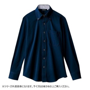 住商モンブラン ニットシャツ 兼用 長袖 ネイビー ZK2711-9CB-SS SSサイズ