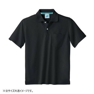 住商モンブラン ポロシャツ 兼用 半袖 黒 32-5060-4L 4Lサイズ
