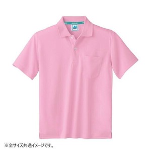 住商モンブラン ポロシャツ 兼用 半袖 ピンク 32-5062-S Sサイズ