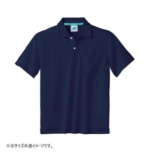 住商モンブラン ポロシャツ 兼用 半袖 ネイビー 32-5068-5L 5Lサイズ
