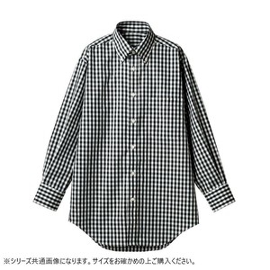 住商モンブラン シャツ 兼用 長袖 黒チェック CG2503-1-M Mサイズ