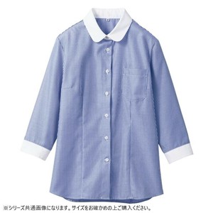 住商モンブラン シャツ レディス 7分袖 ブルー SS500-22-7 7サイズ