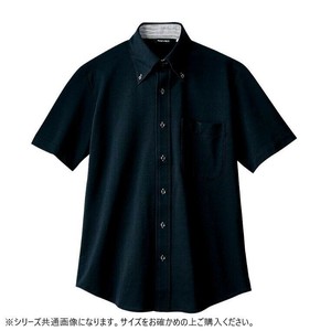 住商モンブラン ニットシャツ 兼用 半袖 黒 ZK2712-1CB-4L 4Lサイズ