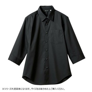 住商モンブラン シャツ 兼用 7分袖 黒 SS007-93-4L 4Lサイズ